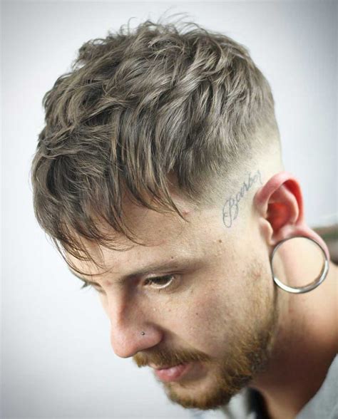 long hair fade on side|long hair fades for guys.